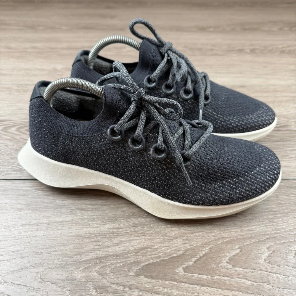 Allbirds Womens Tree Dashers Running Shoes Black Size 10